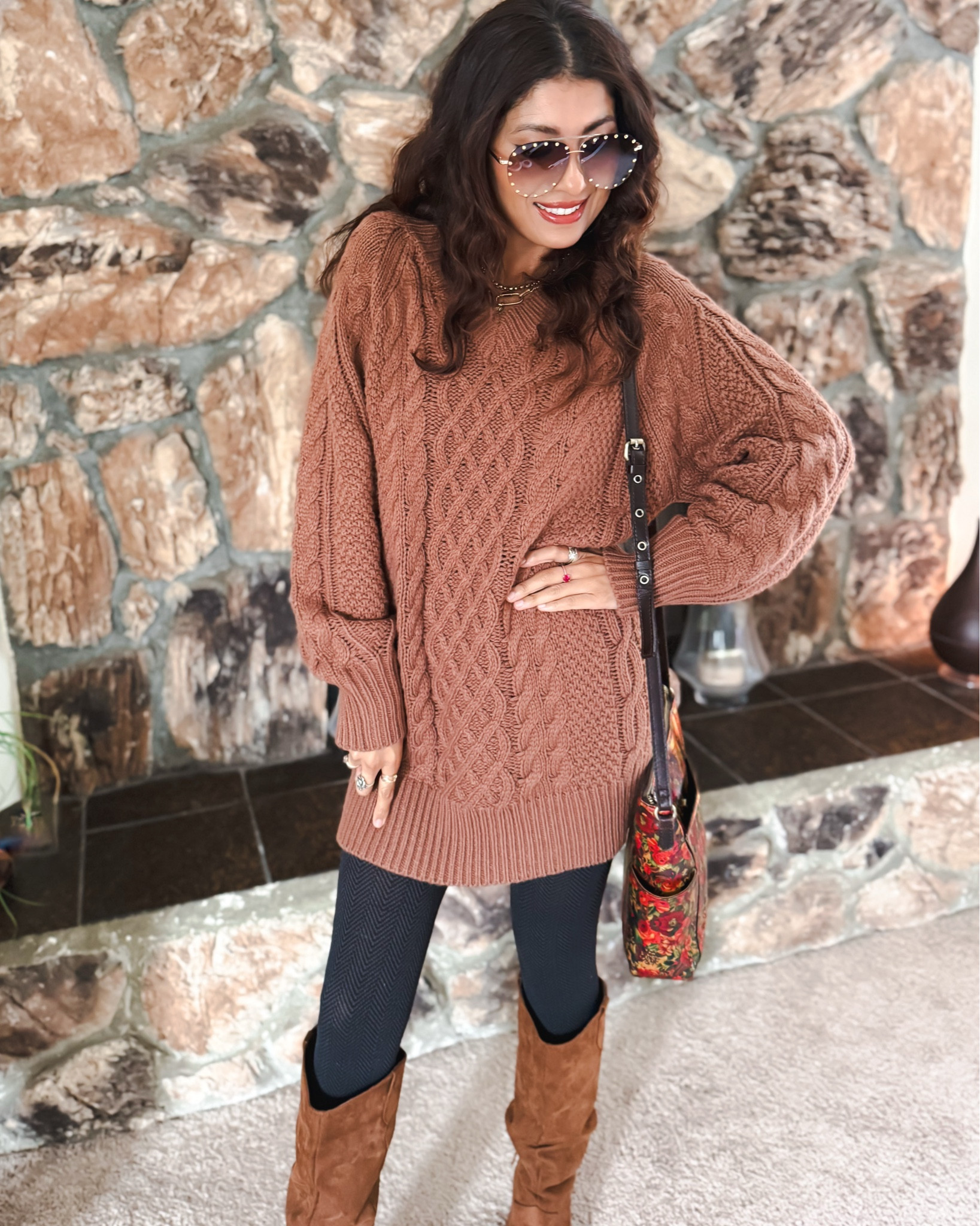 Obsessed with this cozy sweater dress 🤍 It’s so soft on me and the quality is amazing! I love it so much I had to get it in 2 other colors 🙈 Perfect for the holidays, family photos, or a cute winter day out. Styled it with my favorite boots, shades, & tote bag for that effortlessly chic vibe ✨ #OOTD #HolidayStyle Size xs

sweater dress, cozy dress, fall fashion, winter outfit, holiday outfit, family photo outfit, soft sweater dress, neutral outfit, boots outfit, tote bag style, chic fall look, comfortable style, classic winter outfit, timeless dress, LTK holiday looks


#LTKWorkwear #LTKValentine #LTKootd