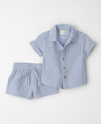 Little Planet by Carter's Baby Boys' Collared Top & Shorts, 2-Piece Set - Macy's | Macy's