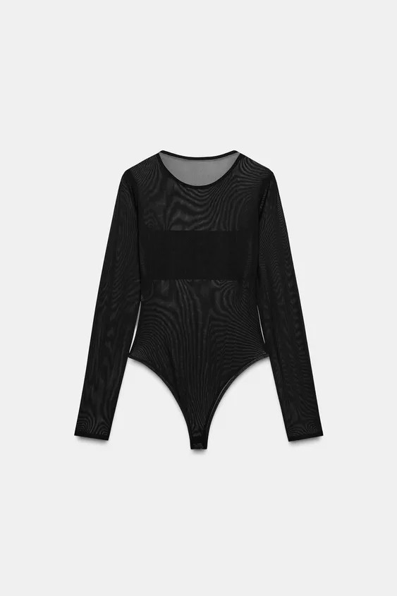 COMBINATION TULLE BODYSUIT | Zara US