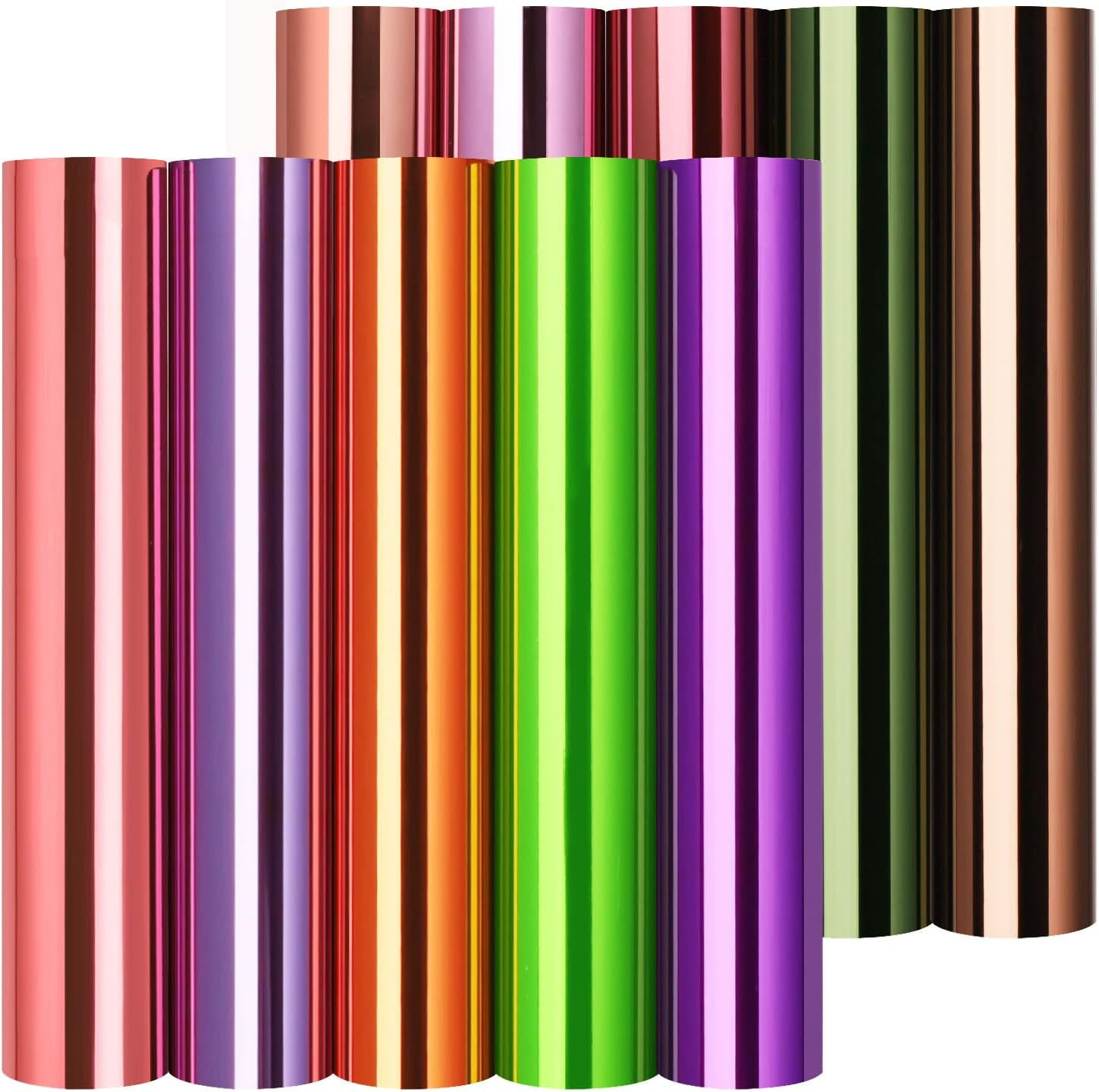 TECKWRAP Holographic Chrome Adhesive Craft Vinyl Bubble Free Metallic Adhesive Vinyl with Air Cha... | Amazon (US)