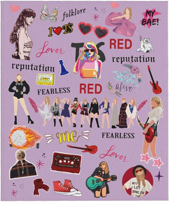 Music Gifts Throw Blanket, Gifts for Music Lover Music Decor Blankets, Soft Flannel Music Blanket... | Amazon (US)