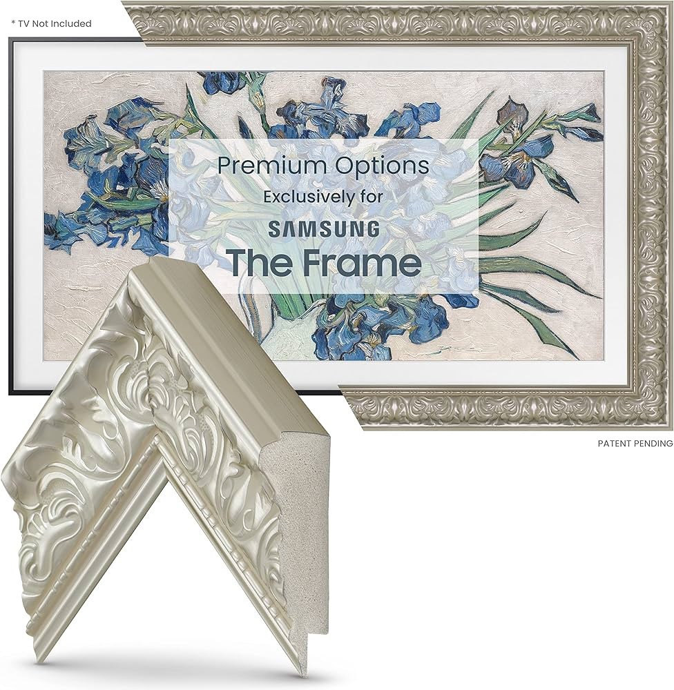 Deco TV Frames -Tuscan Pearl Compatible ONLY with Samsung The Frame TV (Fits 2021-2024 Frame TV, ... | Amazon (US)
