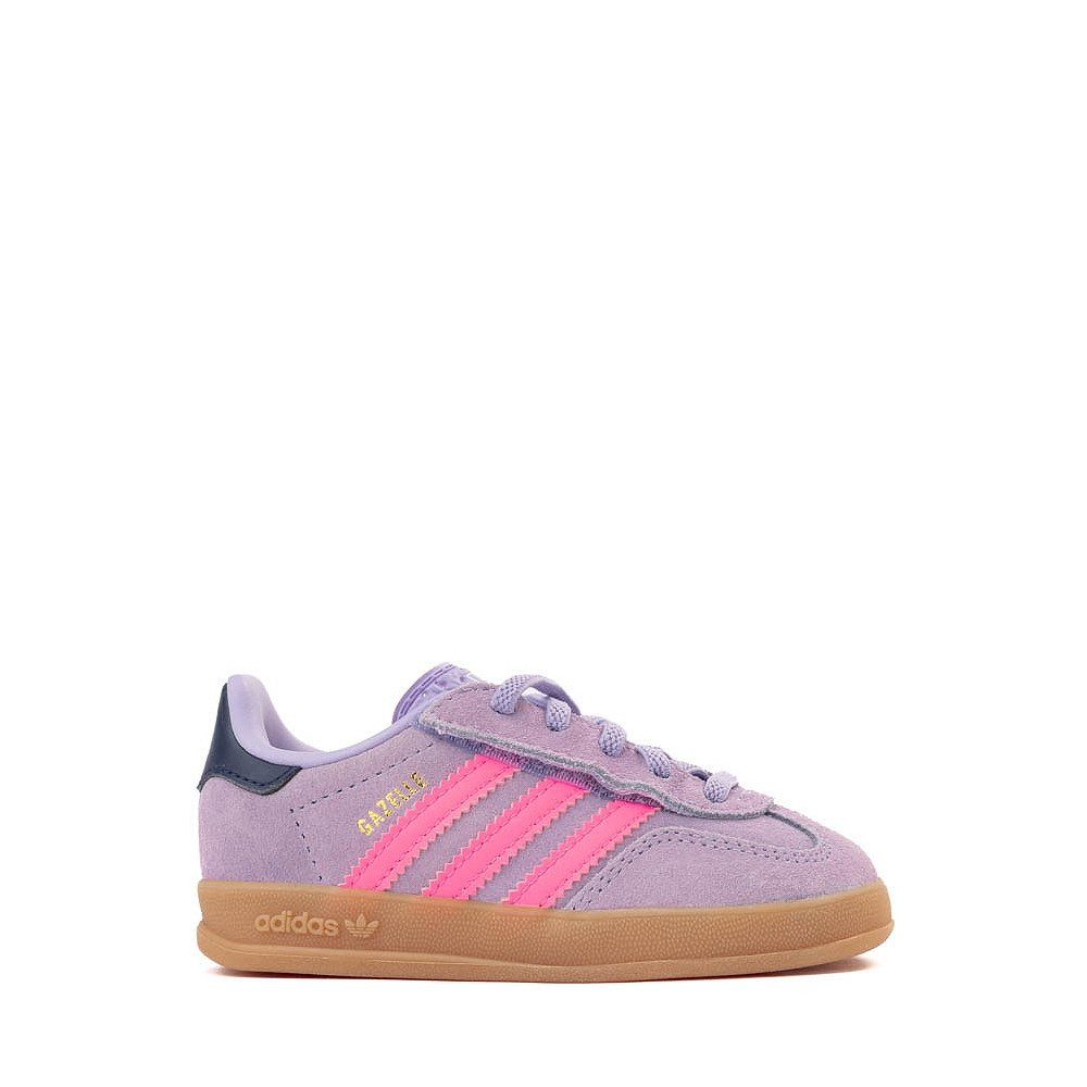 adidas Gazelle Indoor Comfort Closure Elastic Lace Athletic Shoe - Baby / Toddler - Powder Plum /... | Journeys