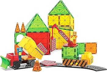 MAGNA-TILES Builder XL 50-Piece Magnetic Construction Set, The Original Magnetic Building Brand | Amazon (US)