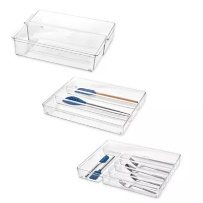 iDesign's® Utensil Drawer Organizer Collection | Bed Bath & Beyond