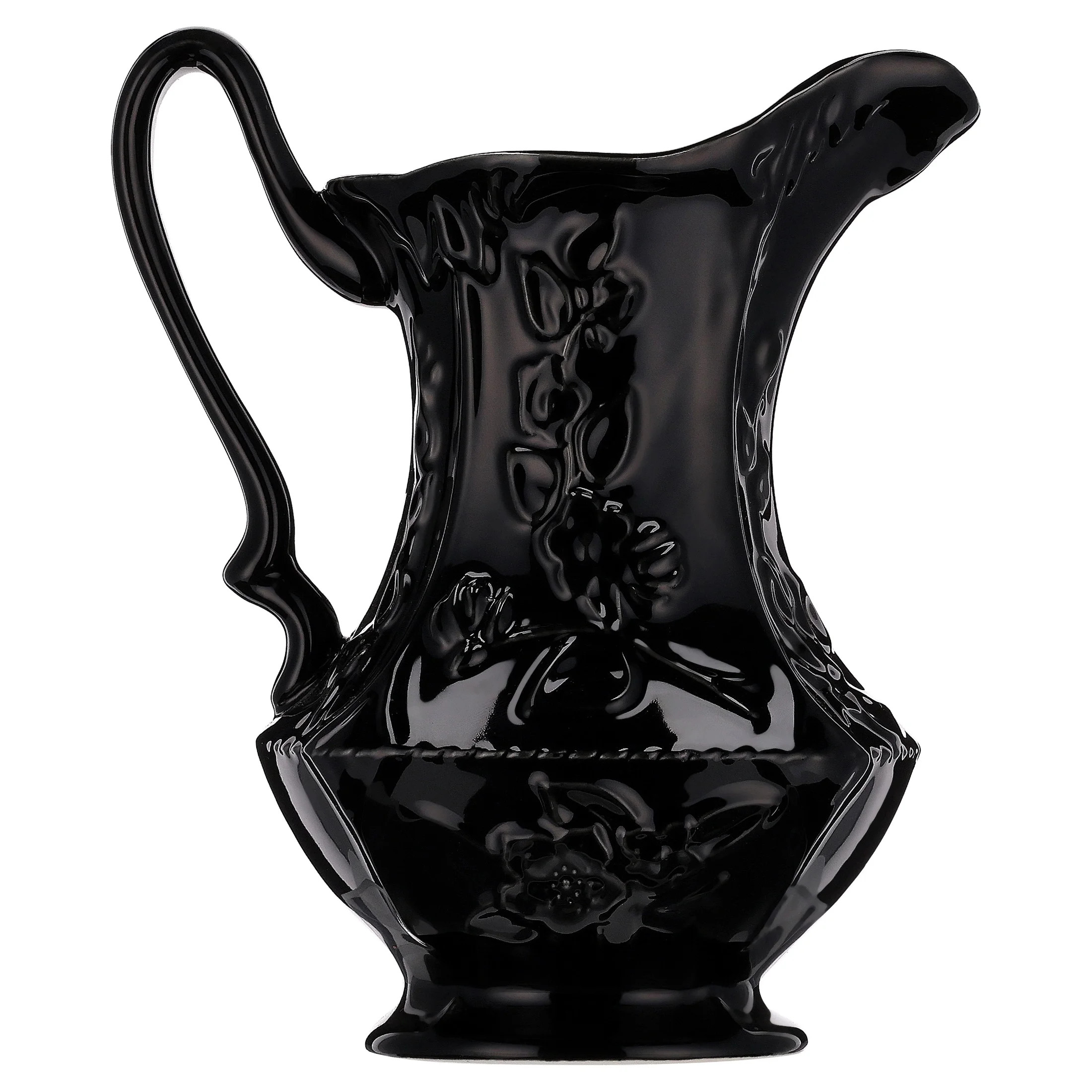 My Texas House Halloween Textured Stoneware Pitcher Tabletop Decoration, Black, 7" - Walmart.com | Walmart (US)