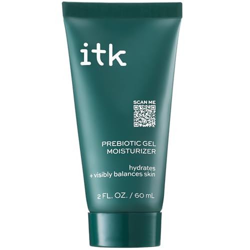 ITK Skincare Prebiotic Gel Face Moisturizer For Oily, Acne Prone Skin - Niacinamide + Squalane + Cucumber Extract - Hydrate + Energize Skin - Dark Spot Corrector For Face - Vegan + Cruelty Free | Amazon (US)
