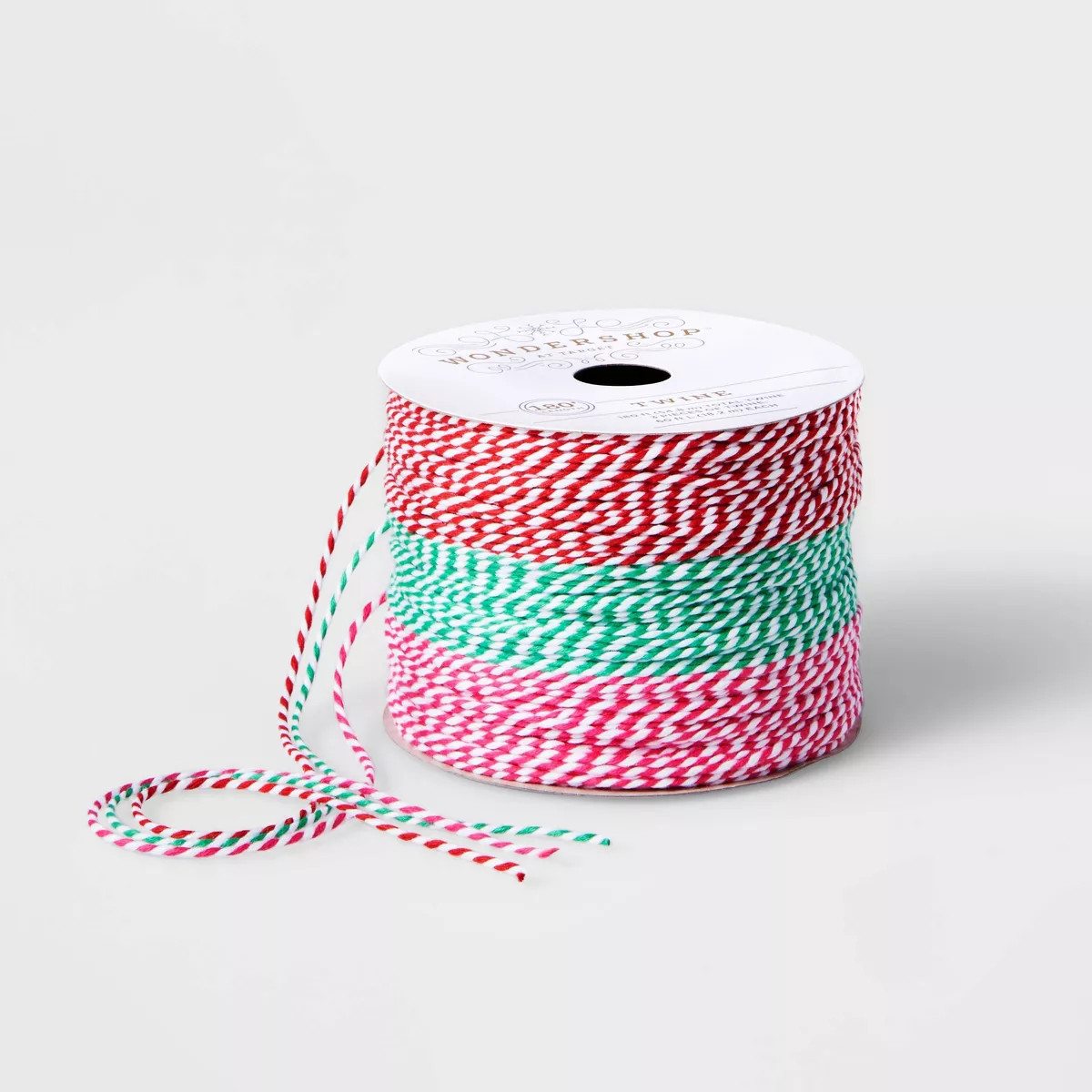 3ct Baker's Twine Ribbon Pink/Red/Apple Green 180ft - Wondershop™ | Target