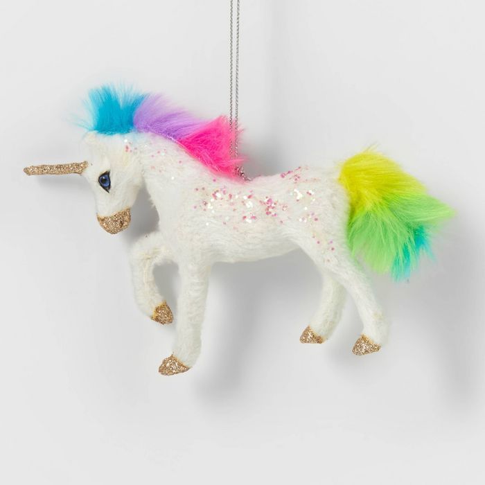 Rainbow Unicorn Christmas Tree Ornament - Wondershop&#8482; | Target