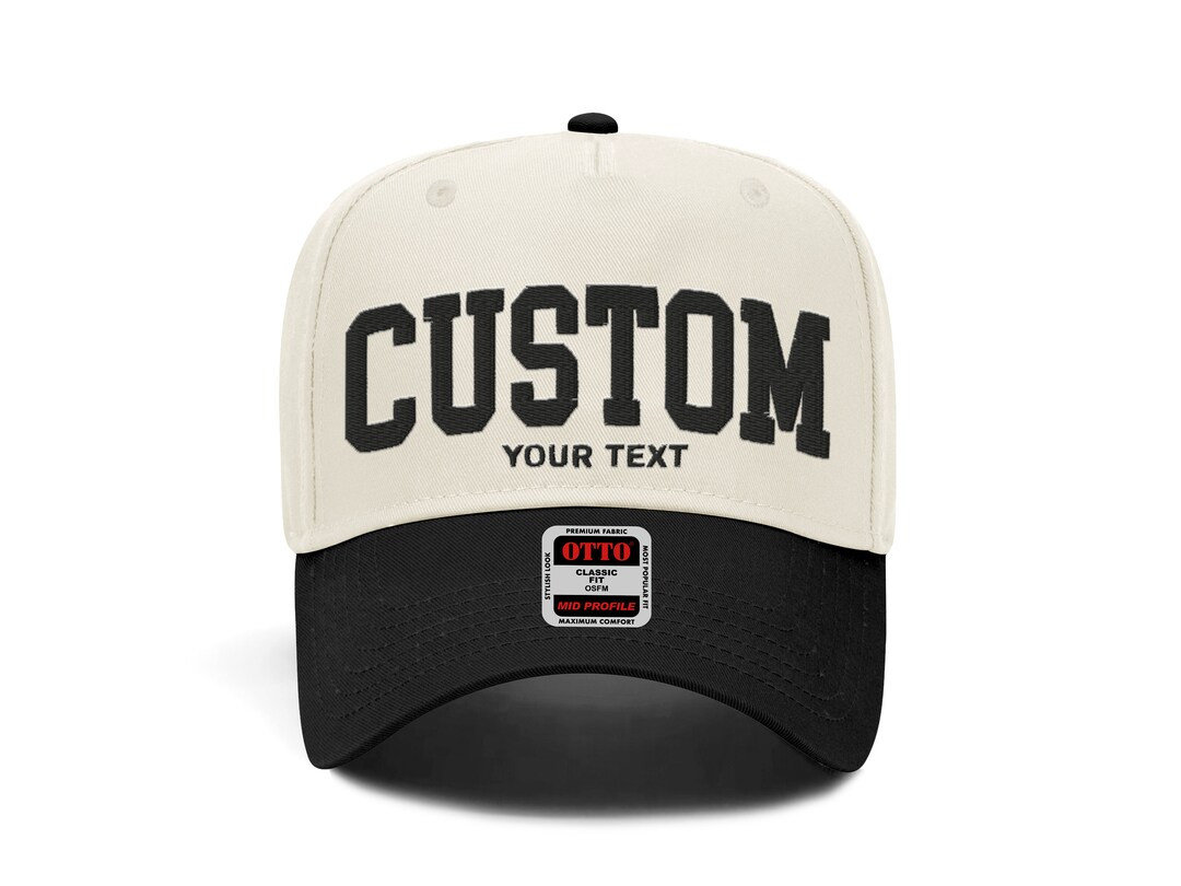 Custom Two Tone Hat Embroidered Hat Five Panel Two Tone Custom Hat Western Snapback Hat Unisex Cu... | Etsy (US)