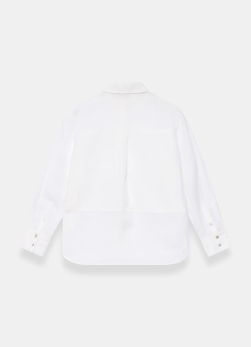 White Linen Blend Shirt | Mint Velvet