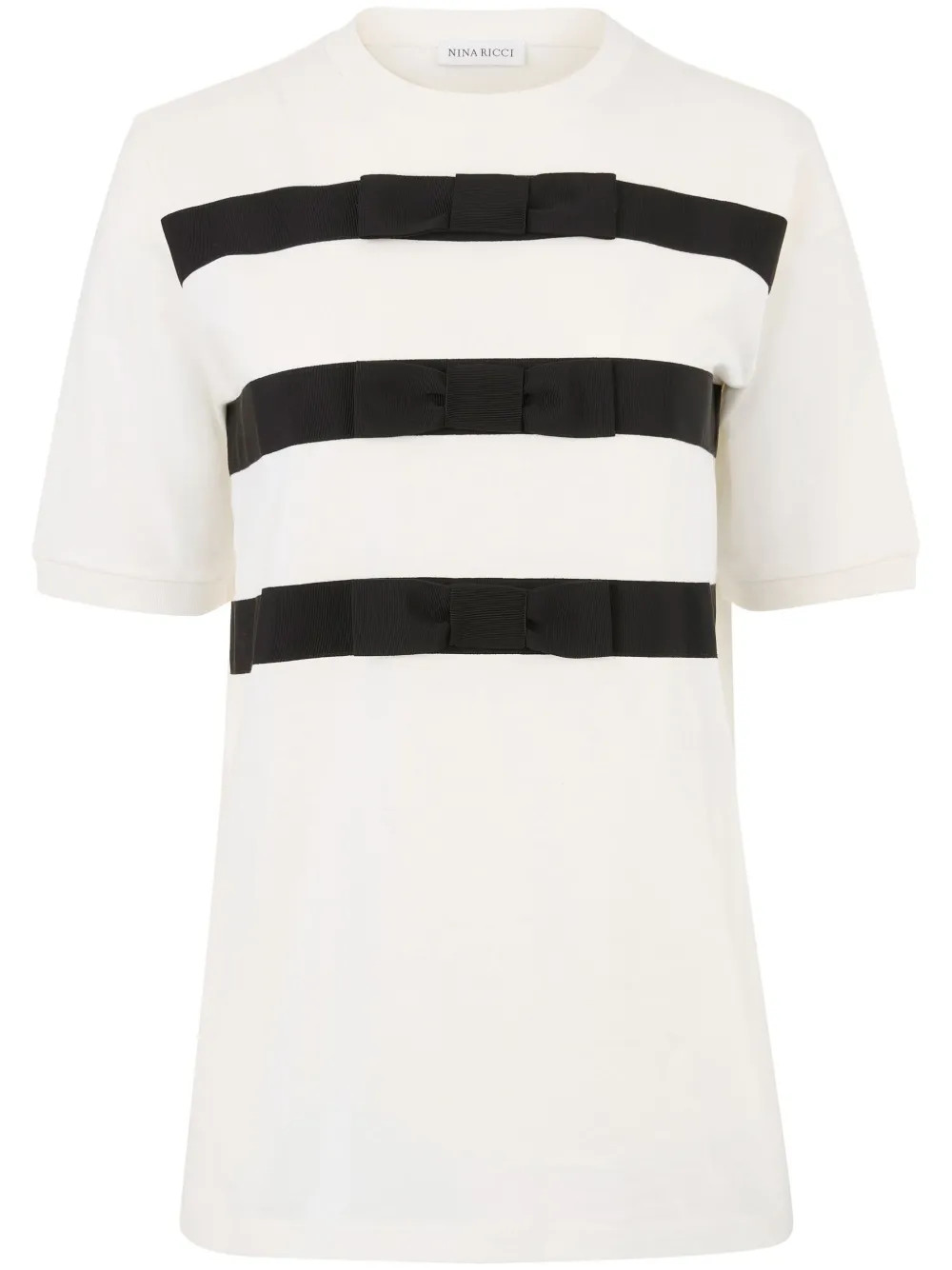 bow-detail T-shirt | Farfetch Global