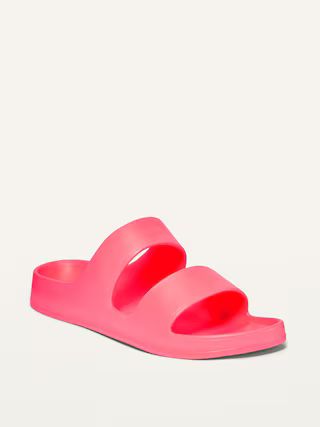 Solid-Color EVA Double-Strap Slide Sandals for Women | Old Navy (US)