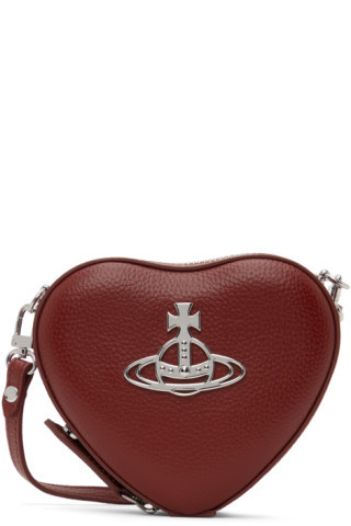 Red Mini Louise Heart Crossbody Bag | SSENSE