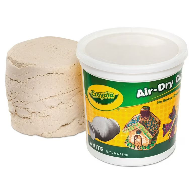 Crayola Air Dry Clay Bucket, No Bake Clay for Kids, 5Lbs, White | Walmart (US)