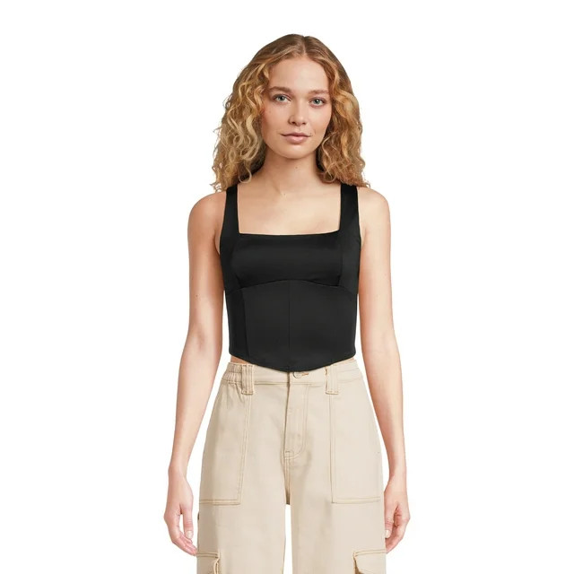 Madden NYC Women's Double Layer Corset Top | Walmart (US)