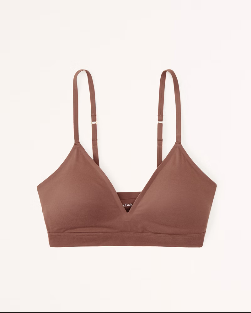 Next to Naked V-Neck Bralette | Abercrombie & Fitch (US)