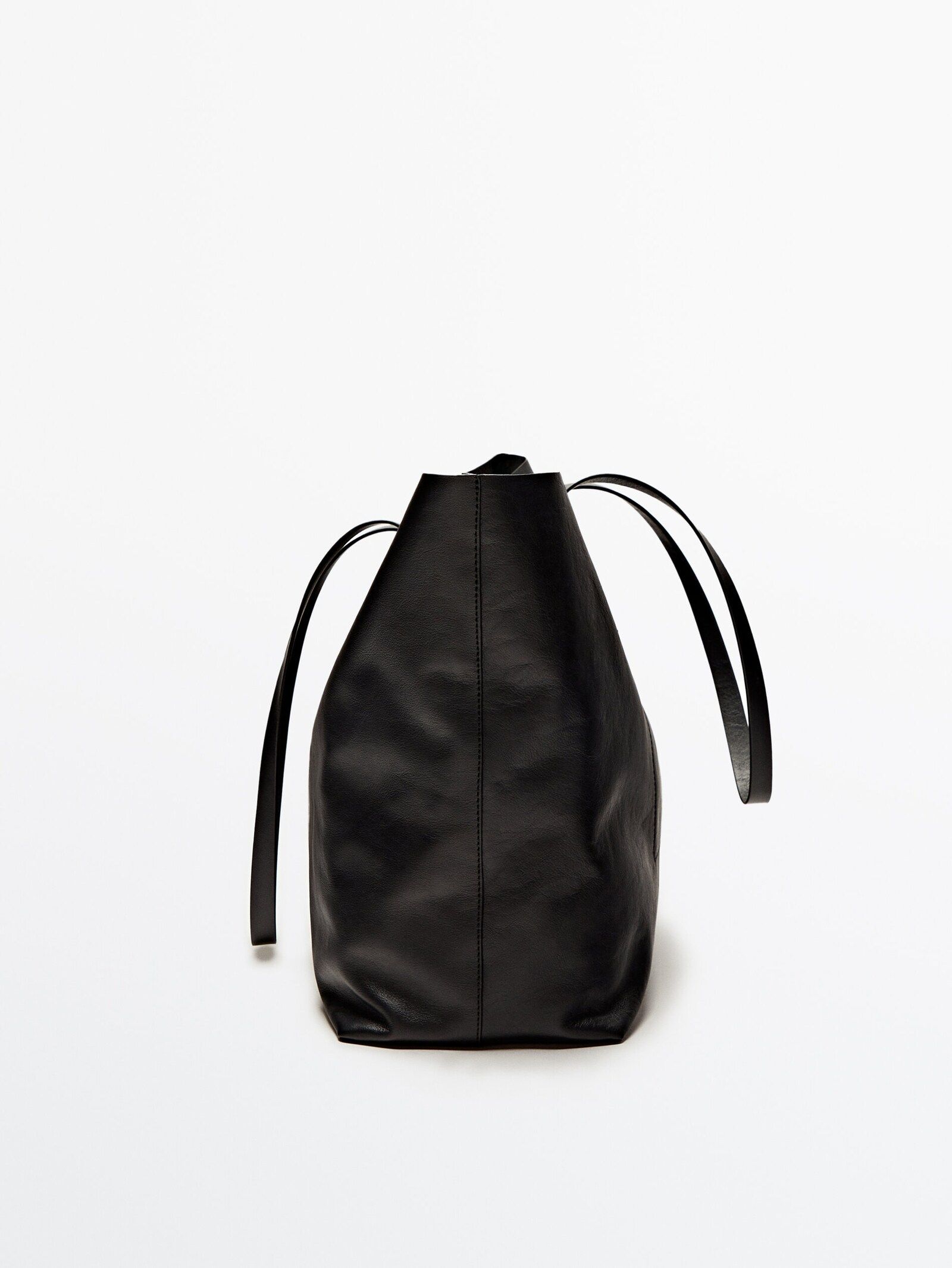 Nappa leather tote bag | Massimo Dutti (US)