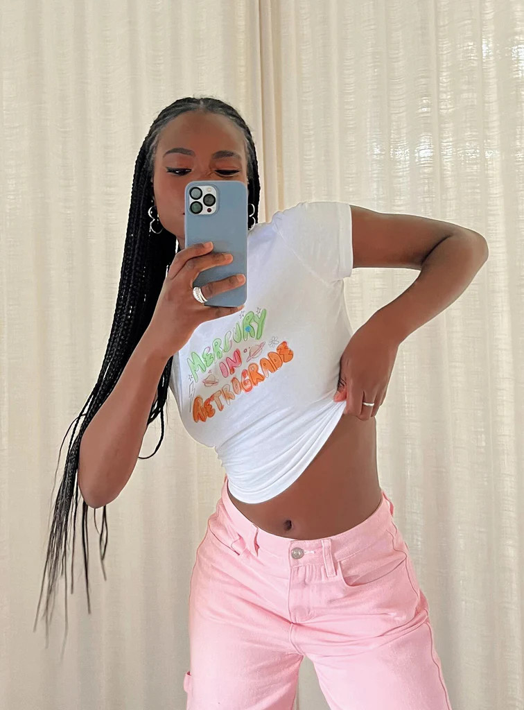 Mercury In Retrograde Top White | Princess Polly US