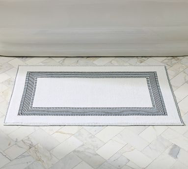 Brandon Maxwell Cortland Grosgrain Bath Mat | Pottery Barn (US)