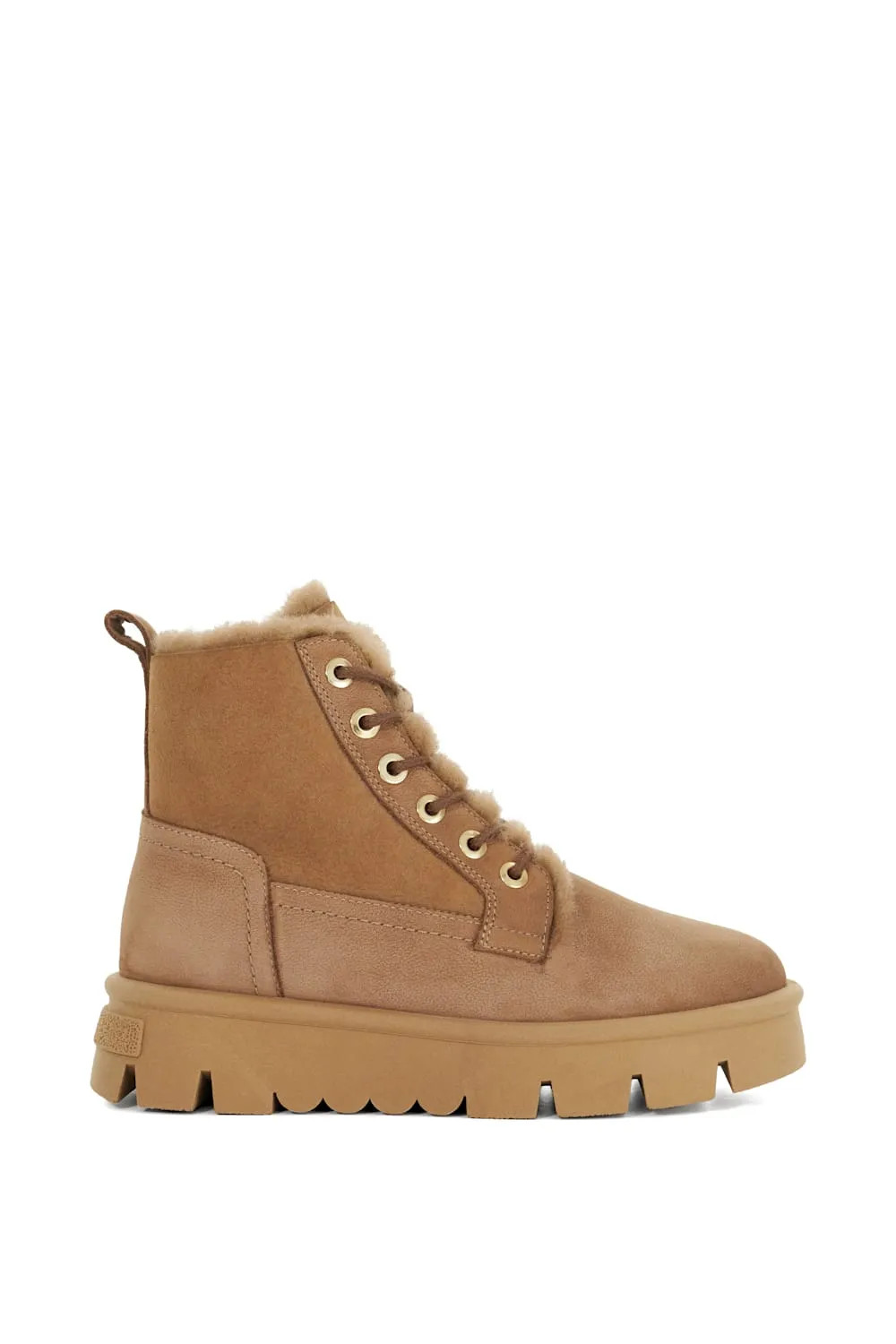 Boots | 'Poddings' Suede Lace Up Boots | Dune London | Debenhams UK