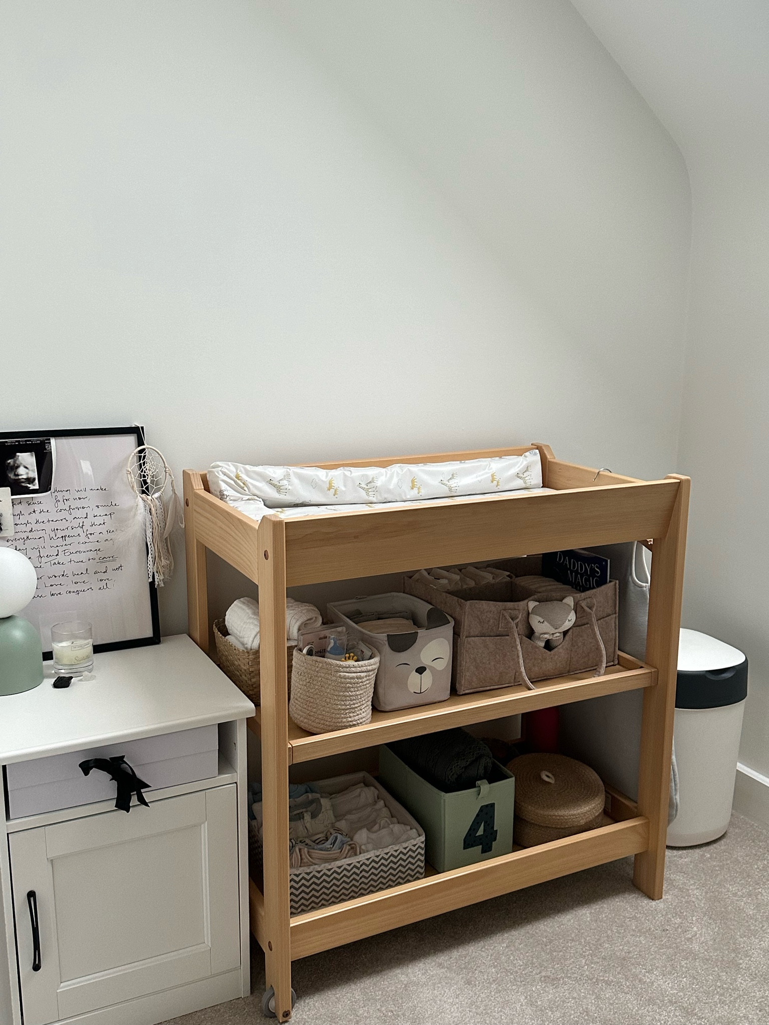 Baby changing table essentials pt2:  for mama☺️✨☁️🩵

#LTKbump #LTKbaby