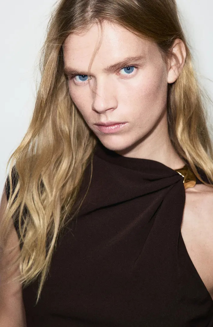 MANGO Asymmetric Neck Dress | Nordstrom | Nordstrom