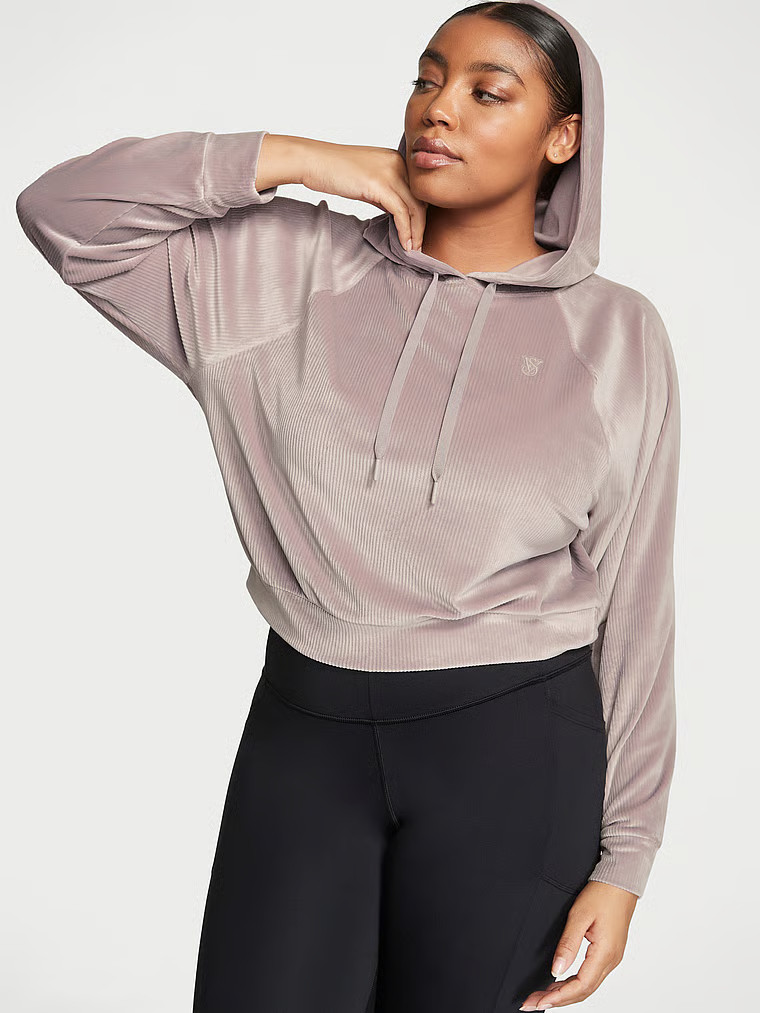Ribbed Velour Pullover Hoodie | Victoria's Secret (US / CA )