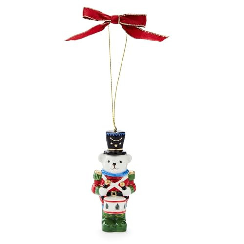 Spode Christmas Tree Teddy Bear Nutcracker Ornament - Festive Decoration, Novelty Bauble for Seasonal Decor - Ideal Holiday Keepsake Ornament for Christmas - Collectible Ornament for Home Decoration | Amazon (US)