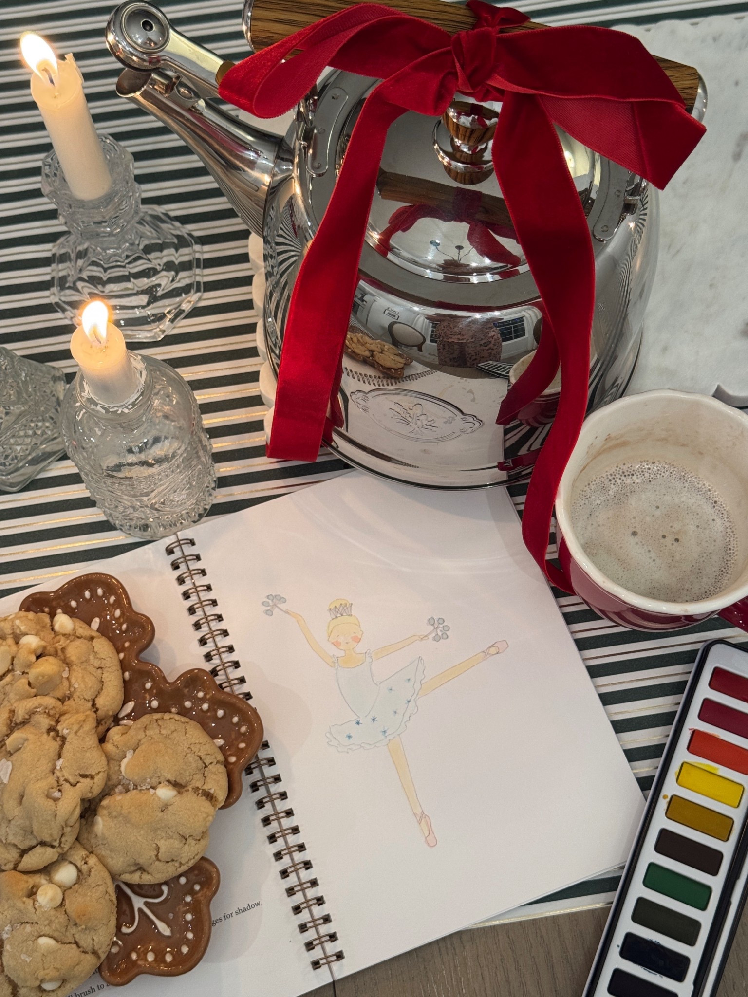 holiday paint and sip girls night ✨