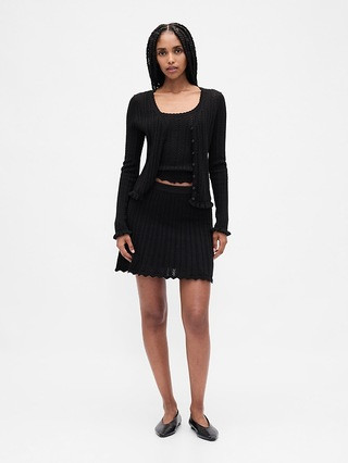 100% Cotton Pointelle Cardigan | Gap (US)