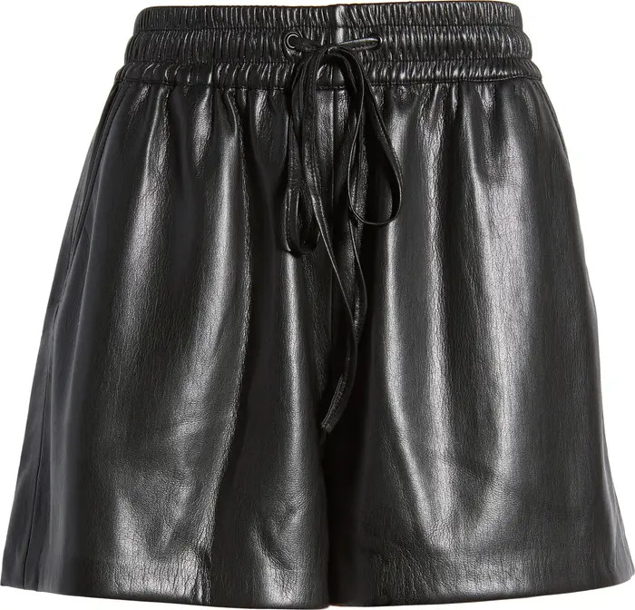Better Than Faux Leather Drawstring Shorts | Nordstrom