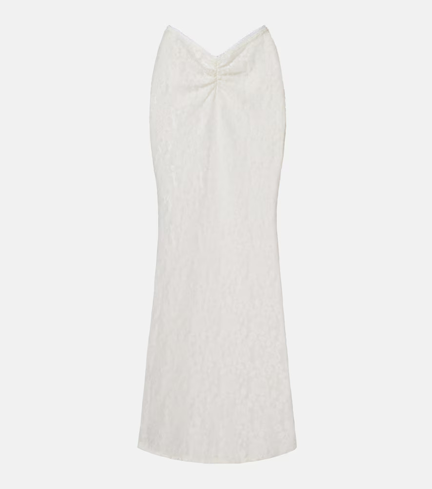 Bananhot Daisy lace maxi skirt | Mytheresa (INTL)