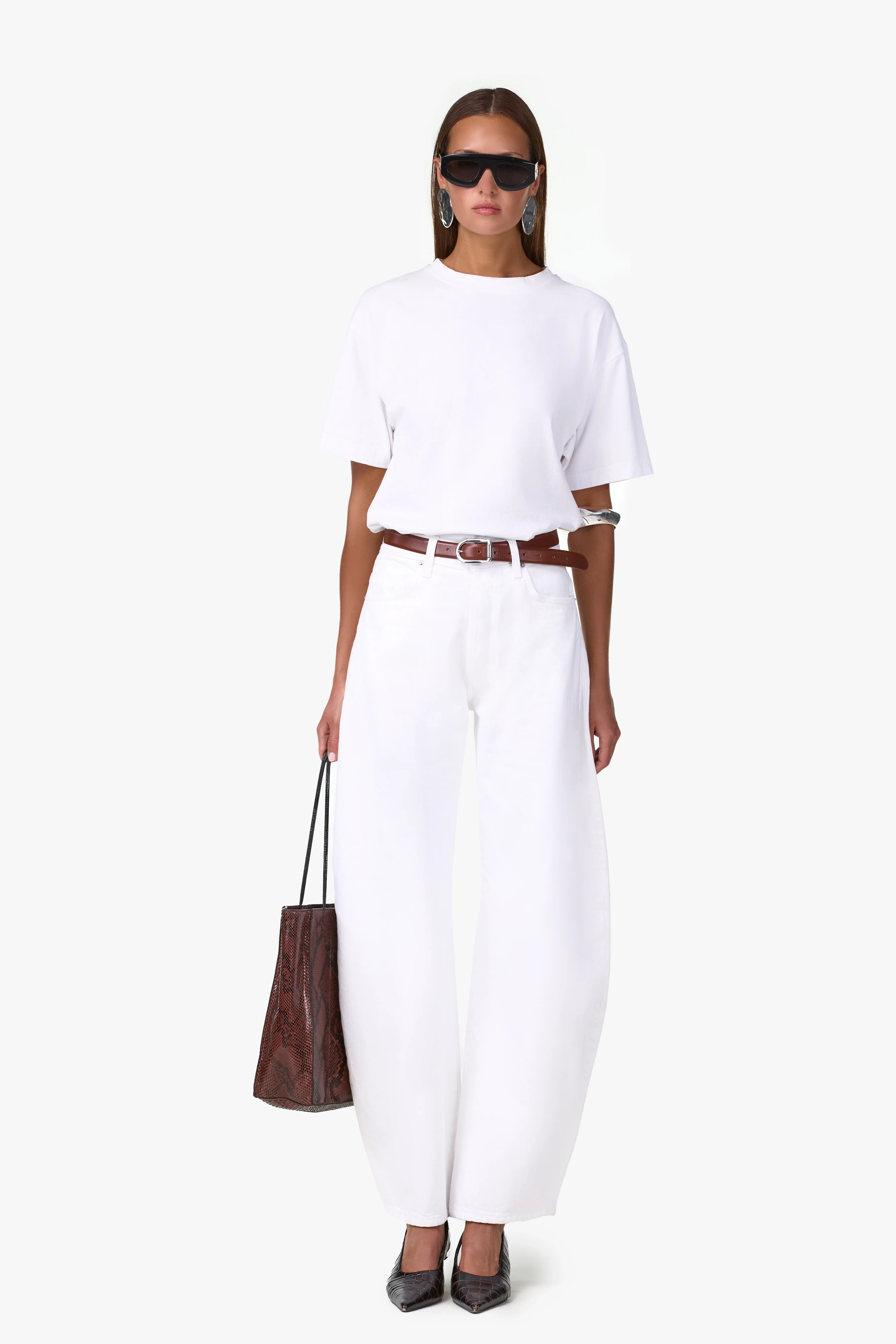 The Barrel Jean (White) | SAME