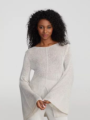 skylar split-hem sweater - gabrielle union collection | New York & Company