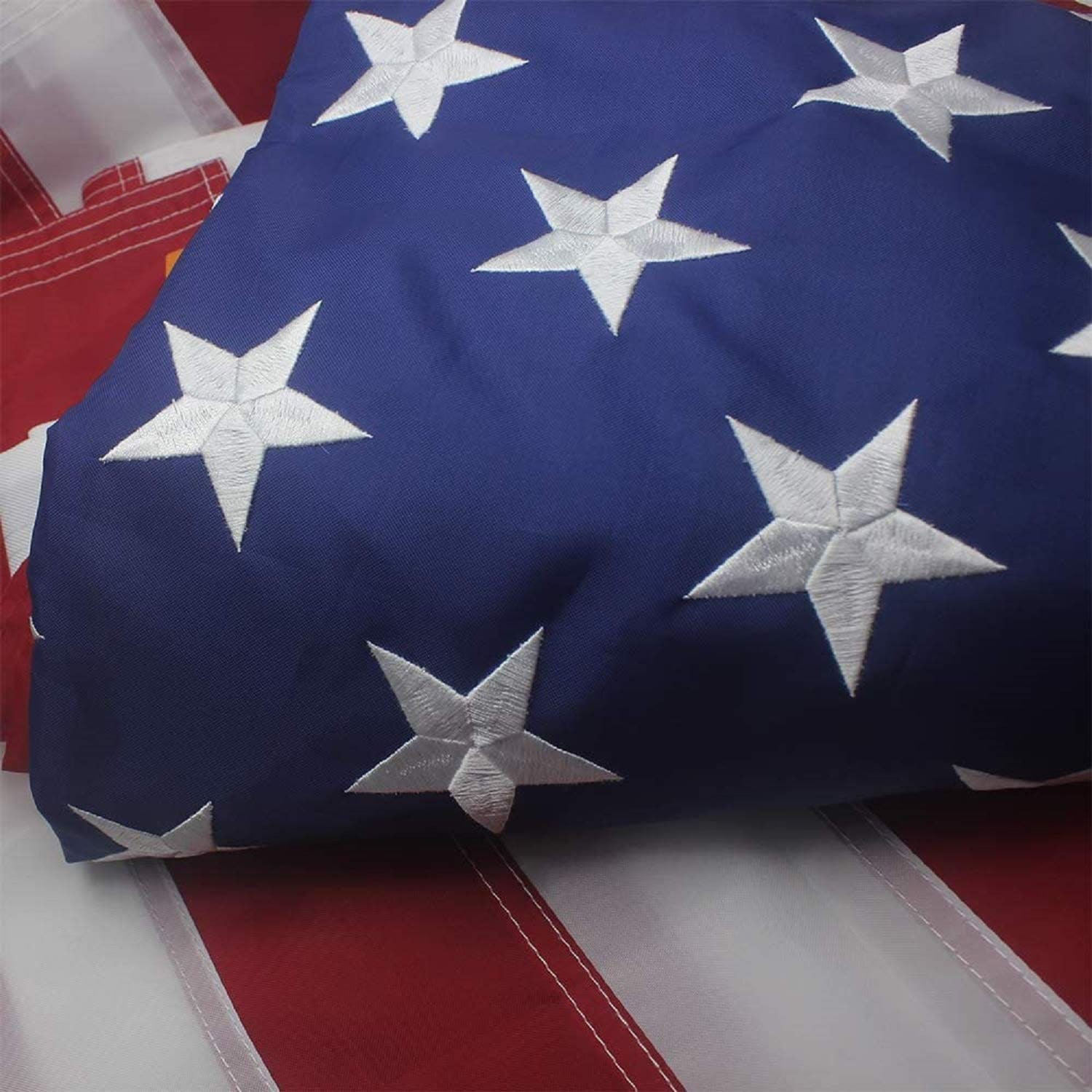 Valley Forge Flag Valley Forge 5' x 8' Nylo America Flag with Embroidered Stars ad Sew Stripes one_size | 7978634 | Lowe's