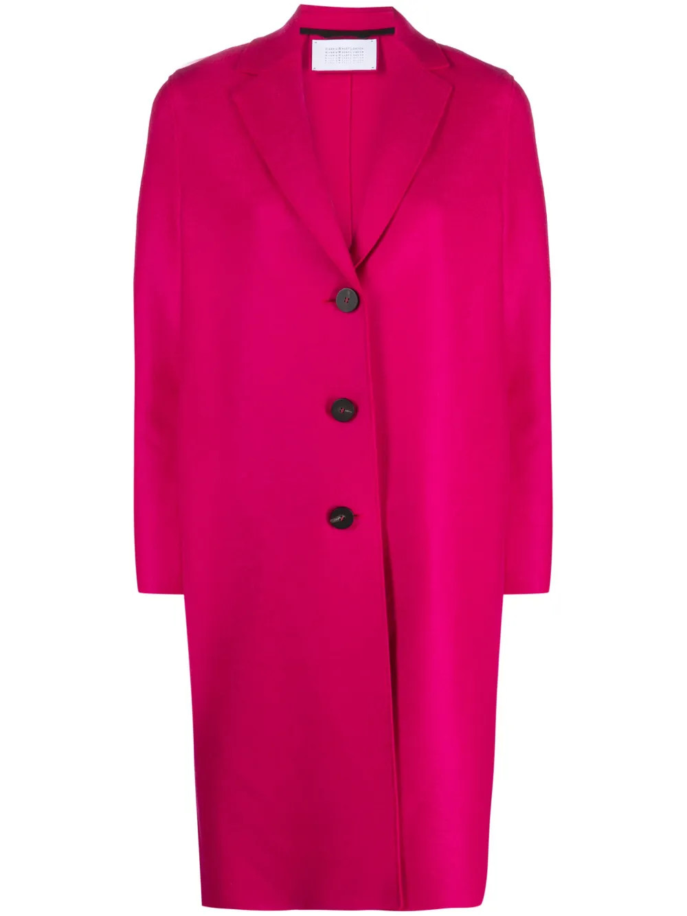 Harris Wharf London long-sleeved Felted single-breasted Coat - Farfetch | Farfetch Global