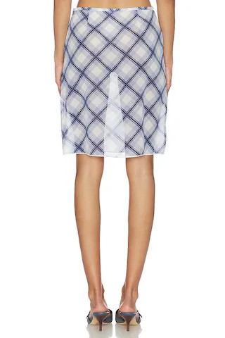 Rylan Skirt in Blue Plaid | Revolve Clothing (Global)