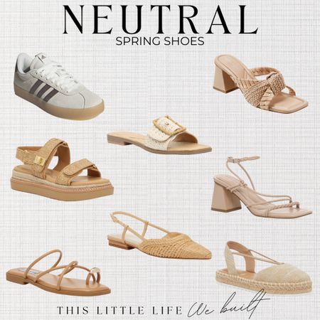 Neutral Spring Shoes / Spring Sneakers / Neutral Sneakers / Spring Sandals / Spring Heels / Beach Sandals / Summer Sandals

#LTKshoecrush #LTKSeasonal #LTKstyletip