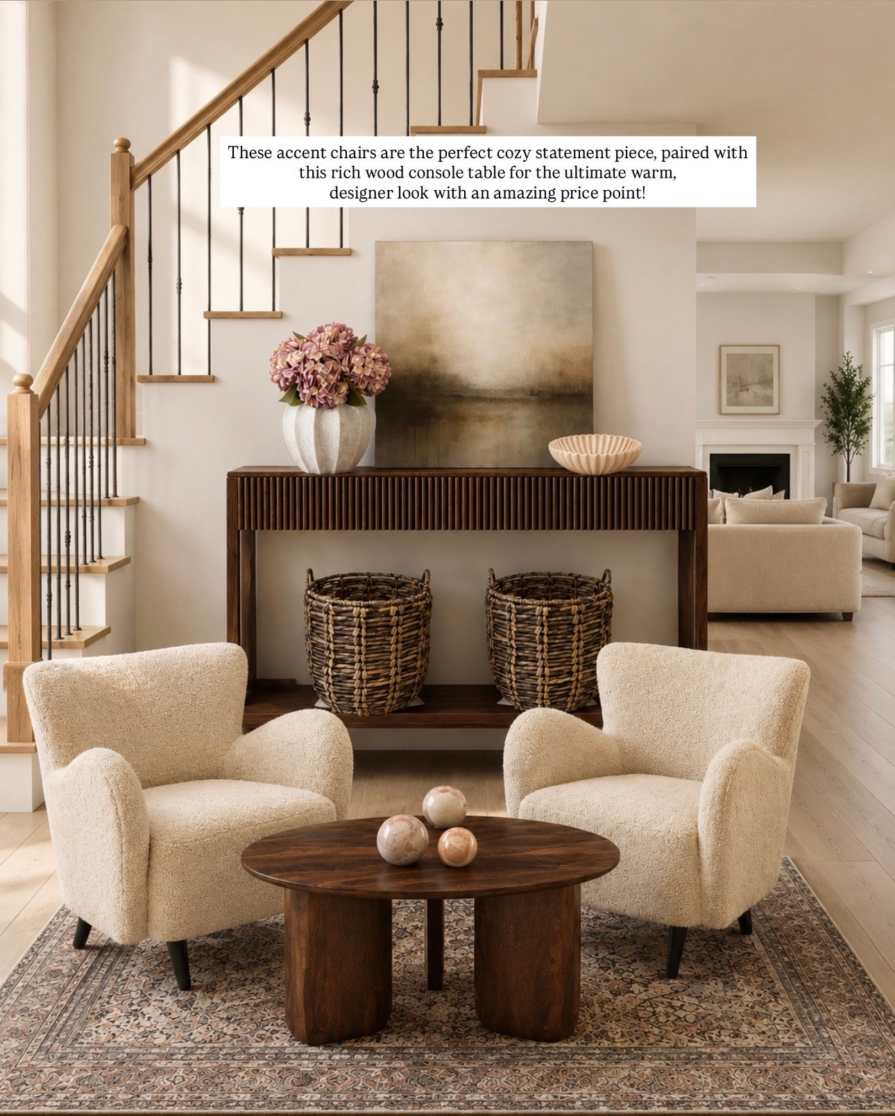 Comfort and style in one place with these cozy accent chairs and a gorgeous wood console table. Perfect for the perfect look and they’re all from Amazon!

#LTKSaleAlert #LTKHome