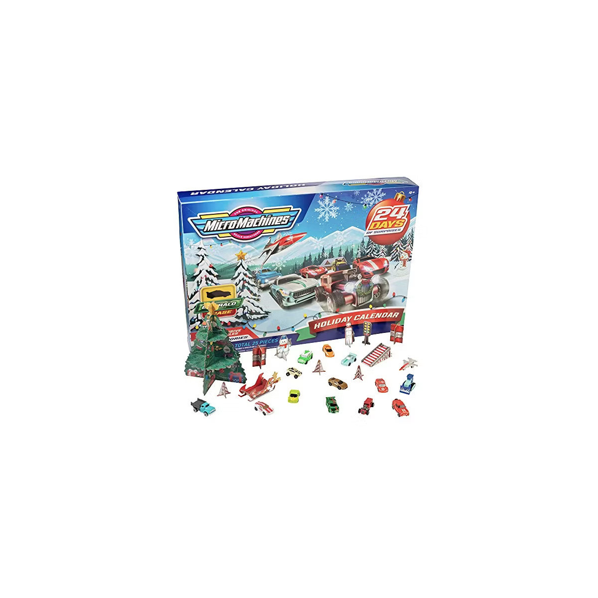 Jazwares Micro Machines Holiday Christmas Advent Calendar for Boys - 25 Piece Mini Cars w/ Race T... | Target