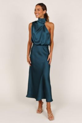 Women's Anabelle Halter Neck Midi Dress | Macy's