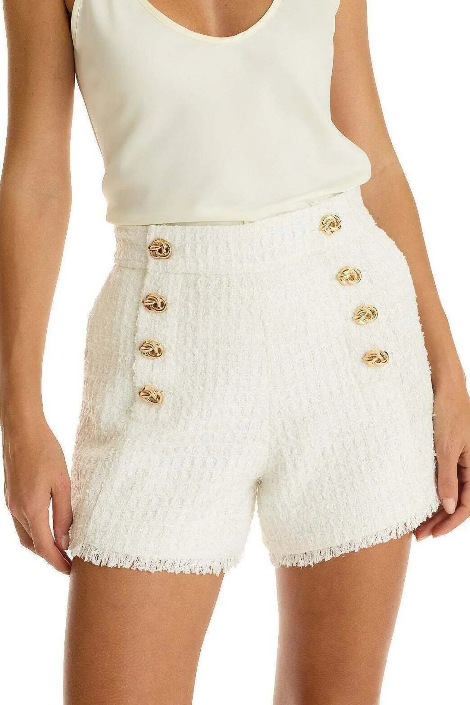 The Noli Shop Tamara Tweed Button Shorts (Women) | Nordstrom | Nordstrom