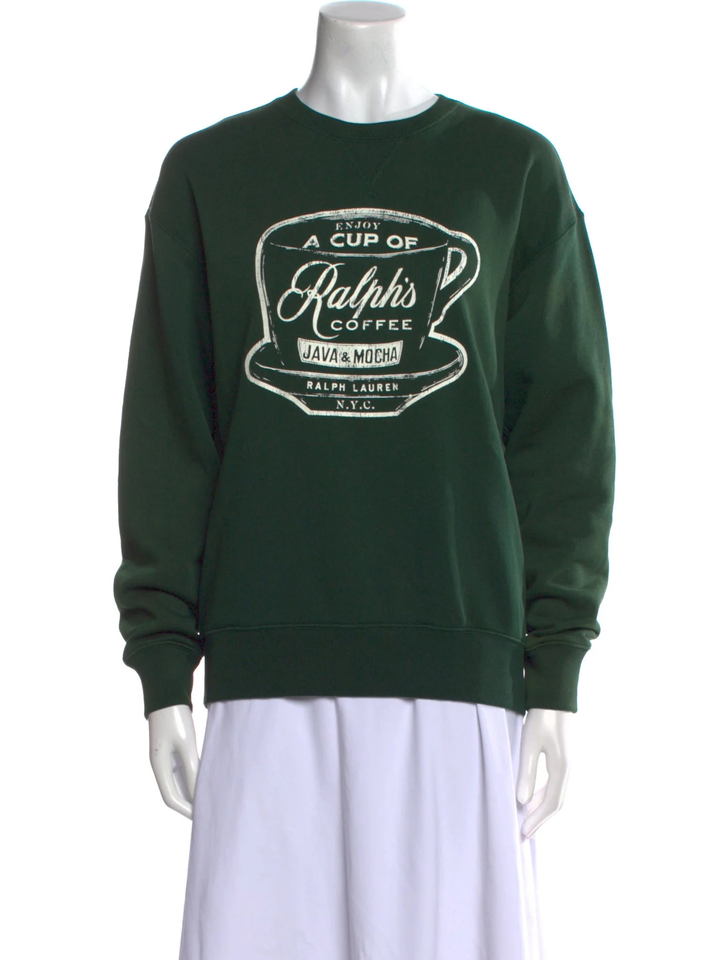 Graphic Print Crew Neck Sweater | The RealReal