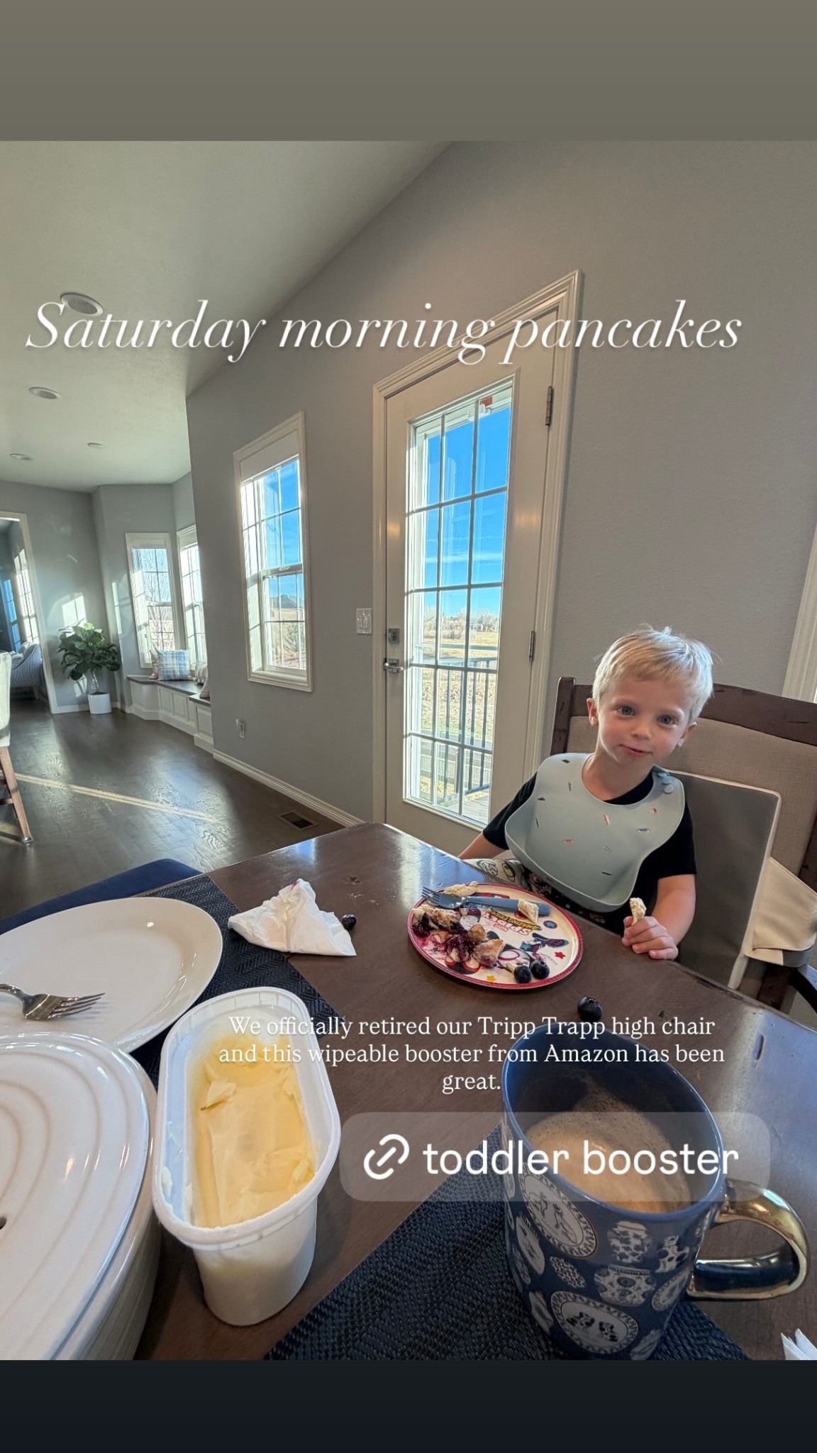 Saturday morning pancakes  We officially retired our Tripp Trapp high chair and this wipeable booster from Amazon has been great. It’s easy to clean and clips on to a kitchen chair.


Mom favorites, Amazon finds, toddler mom 

#LTKKids #LTKmomlife #LTKdayinmylife