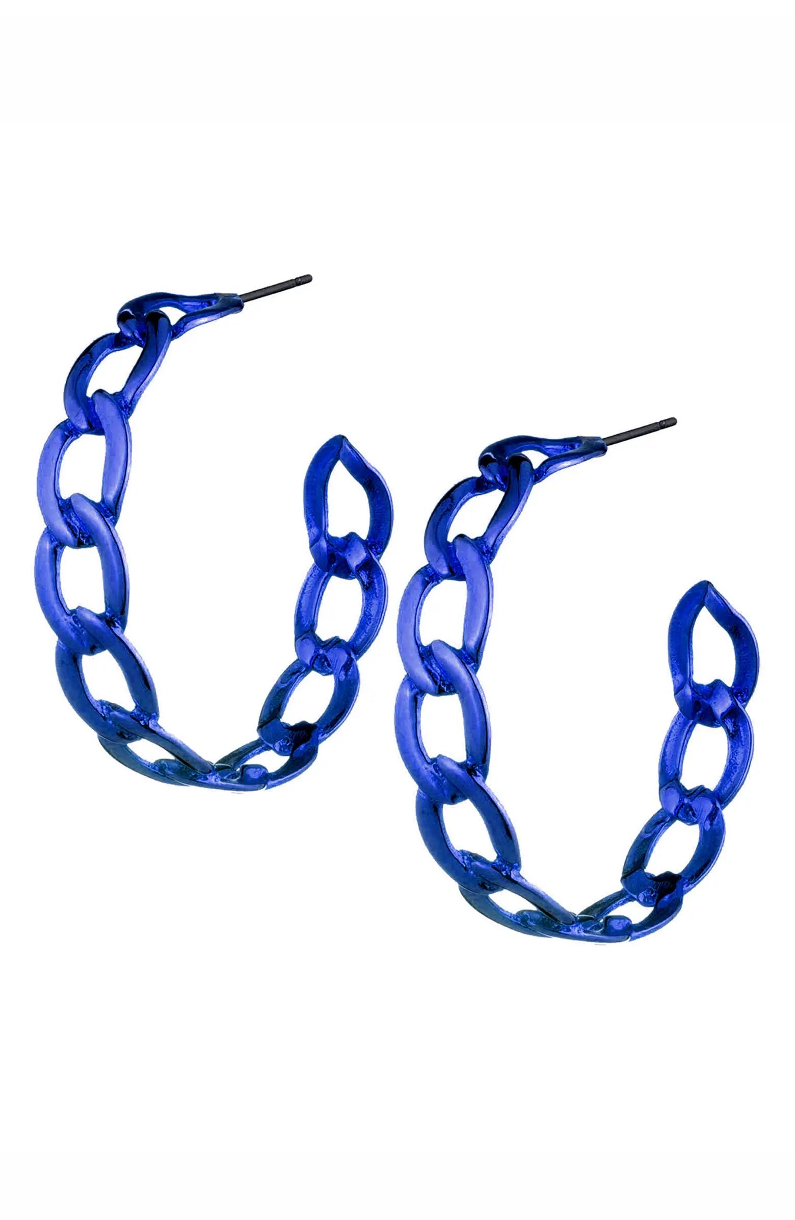 Sterling King Rosha Chain Hoop Earrings | Nordstrom | Nordstrom