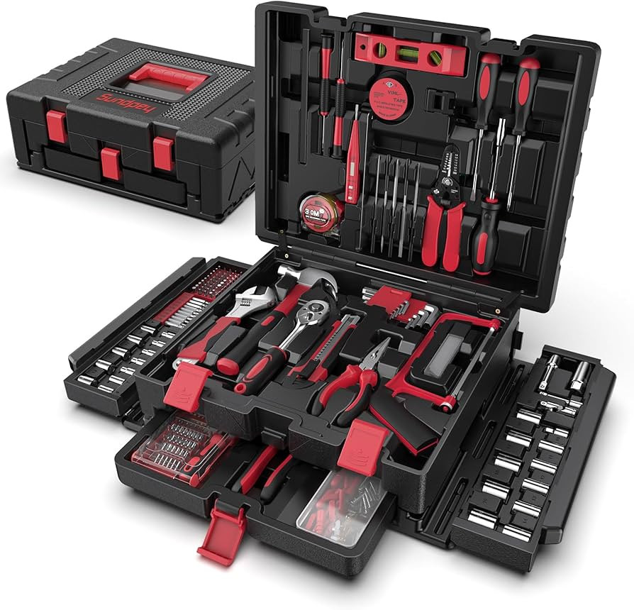 Sundpey Home Tool Kit with Drawer - 379-PCs Portable Complete Household and Auto Repair Tool Set ... | Amazon (US)