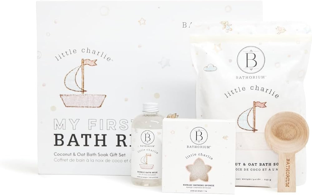 Bathorium Little Charlie My First Bath Ritual Gift Set, Bath Kit with Oat, Coconut & Organic Oils... | Amazon (US)