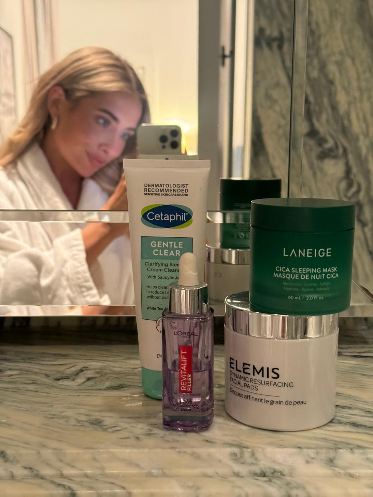 Current skincare favs ✨
Cetaphil gentle cleanser, L'Oréal revita lift hyaluronic acid eye serum, Elemis dynamic resurfacing facial pads, laneige sleeping mask

#LTKbeauty #LTKuk #LTKstyletip