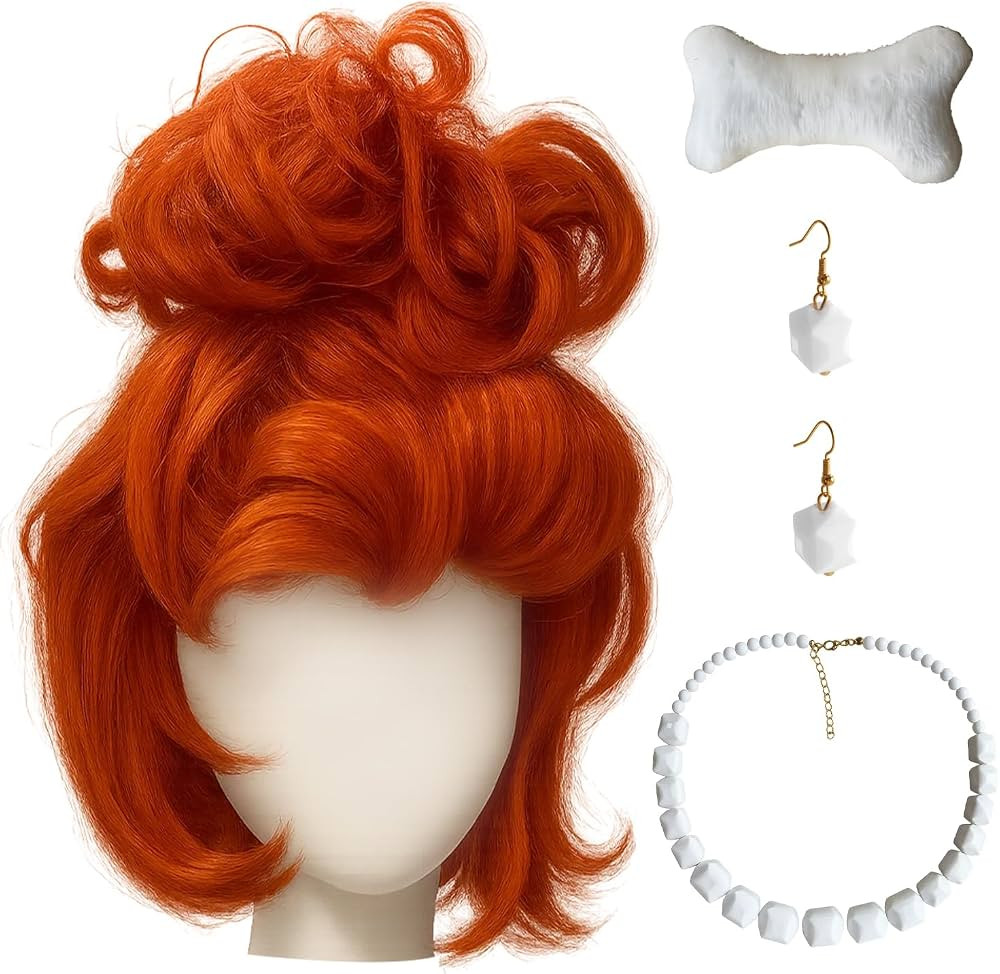 Swooflia Orange Bun Wig for Women & Cosplay Wig Accessories - Convenient Set for Halloween, Costu... | Amazon (US)